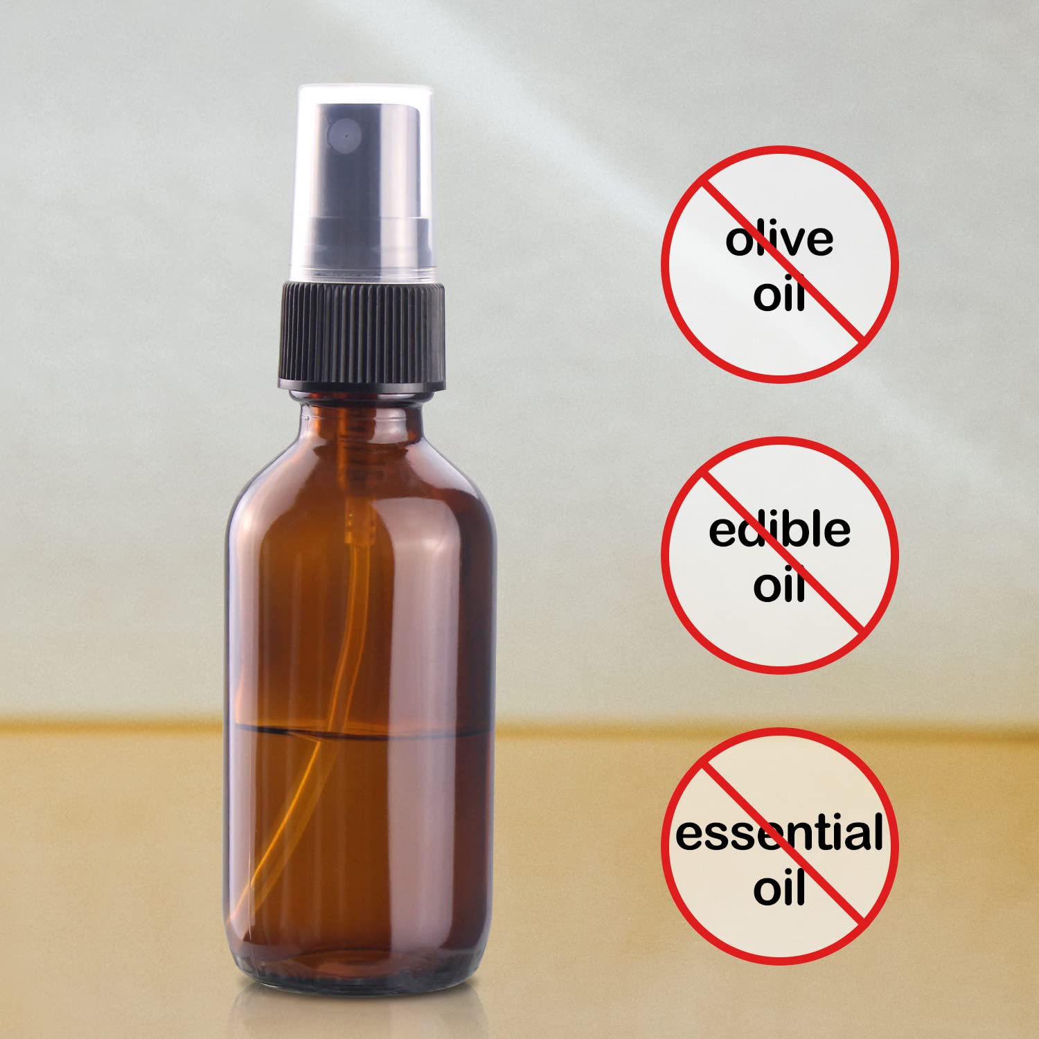 Wedama Mini Spray Bottles 2oz  Amber Glass Spray Bottles  Empty Small Spray Bottles with Funnel Dropper  Fine Mist for Hair  Travel  Plants  Cleaning Solutions and Skin Care(4 Pack)